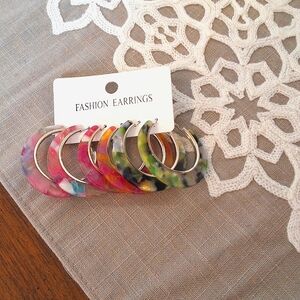 💥SALE💥NEW Multi-Color Fashion Hoop Earrings